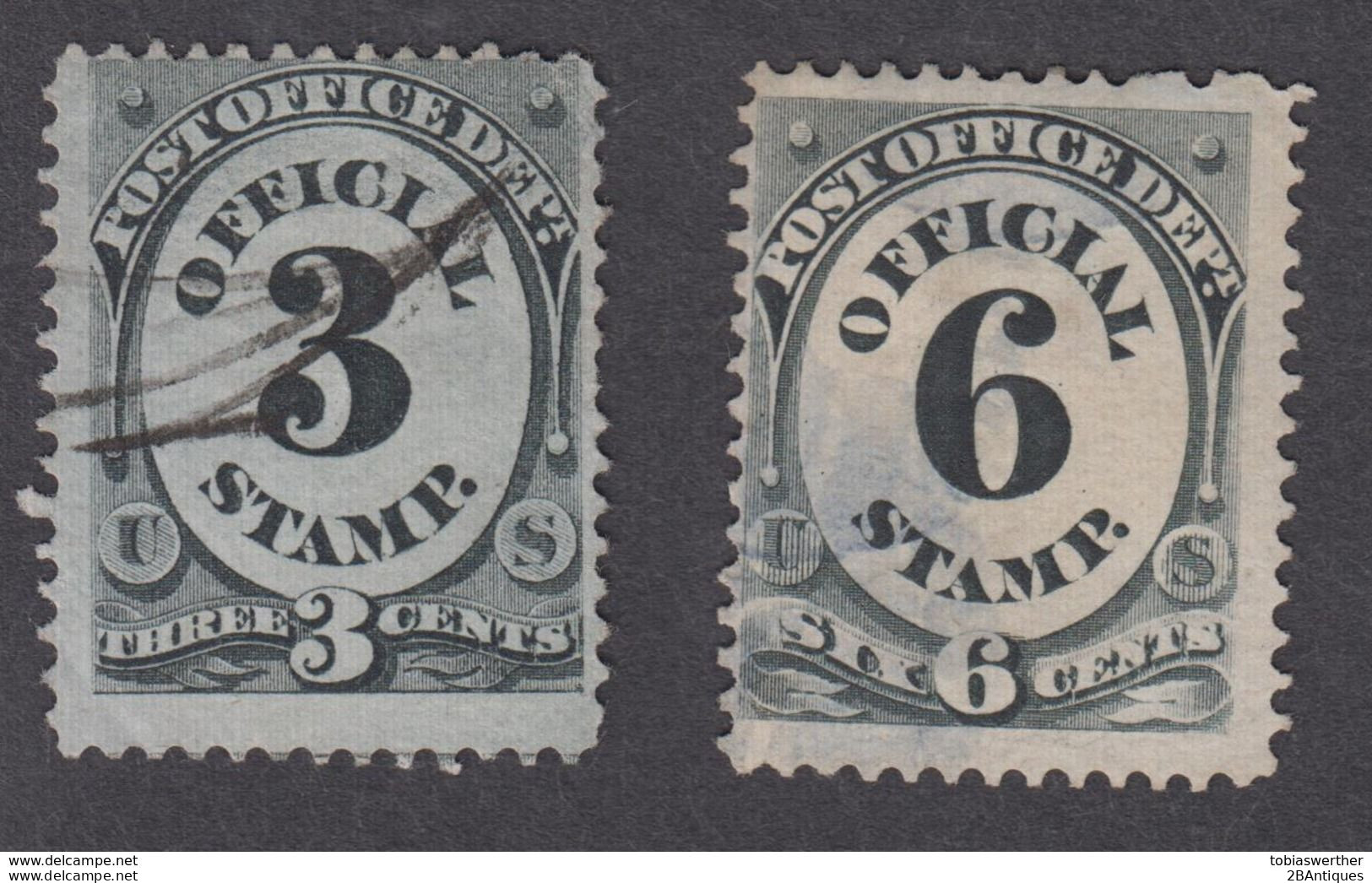 USA 1873 - Official Stamps - Dienstzegels