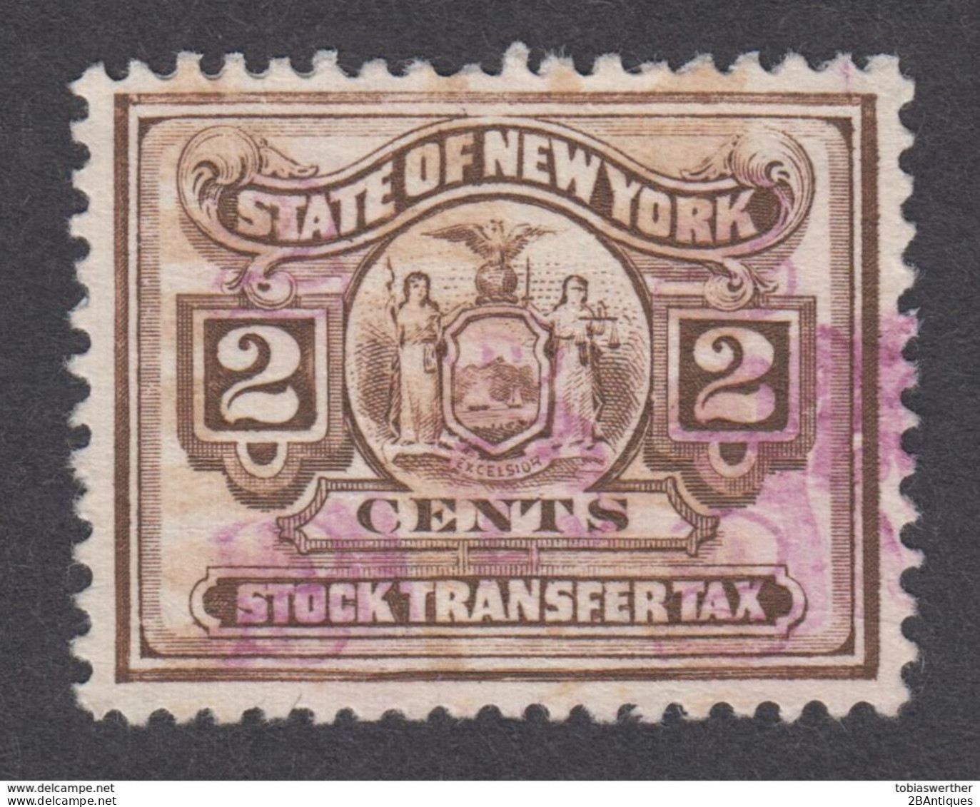 US Revenue State Of New York Stock Transfer - Fiscaux