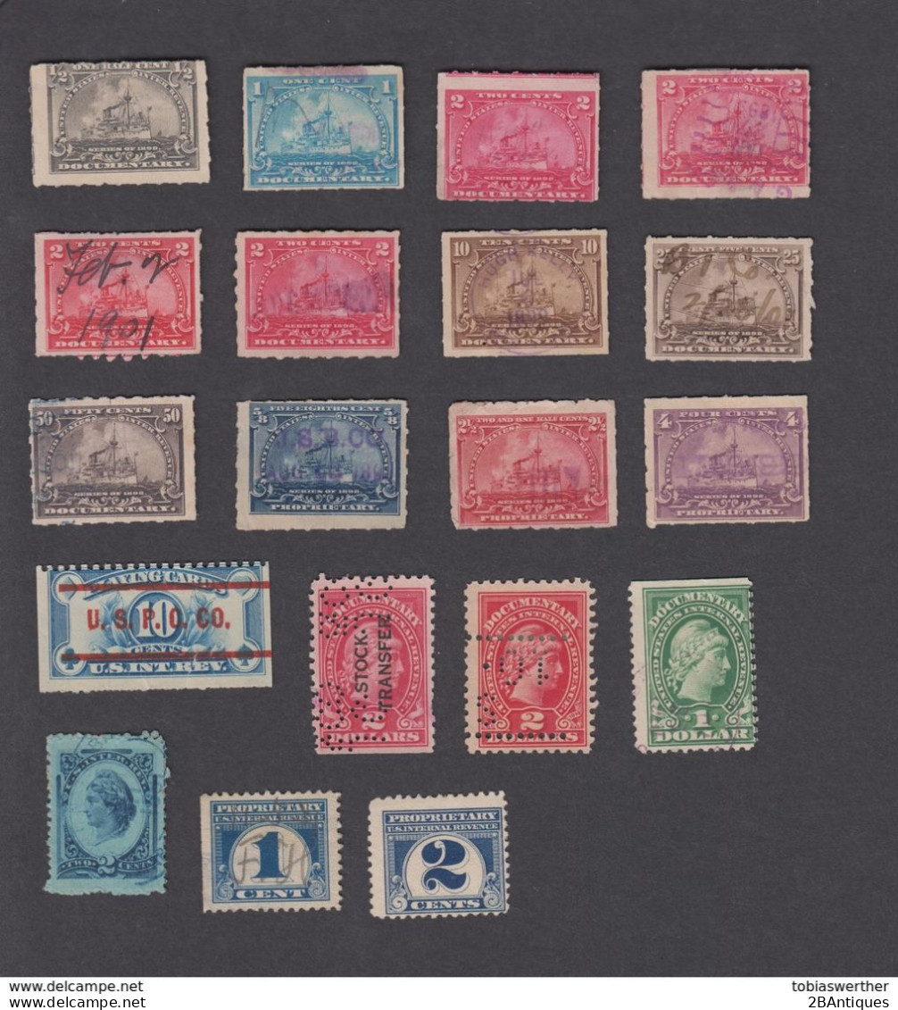 US Small Collection Of Revenues - Fiscali