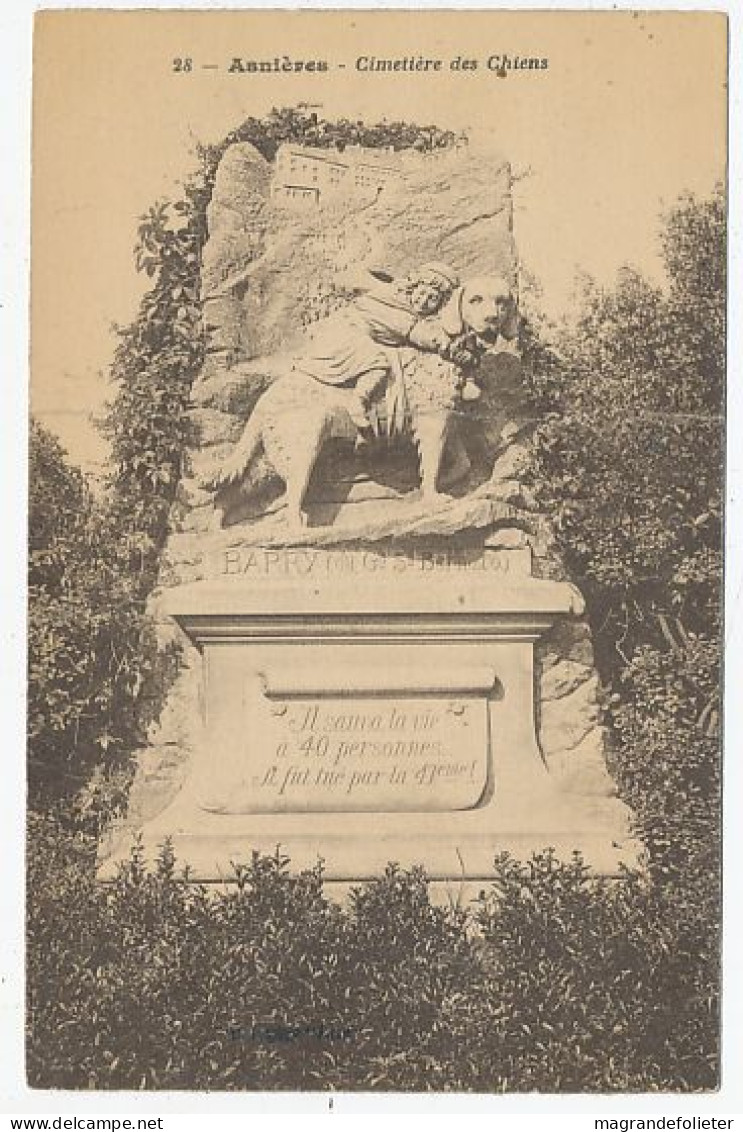 CPA CARTE POSTALE FRANCE 27 ASNIERES CIMETIERE DES CHIENS - Arnières