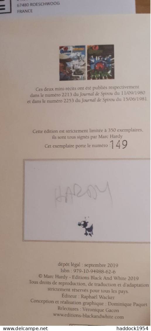 Diable De Chat Intégrale MARC HARDY Black Et White éditions 2019 - Primeras Copias