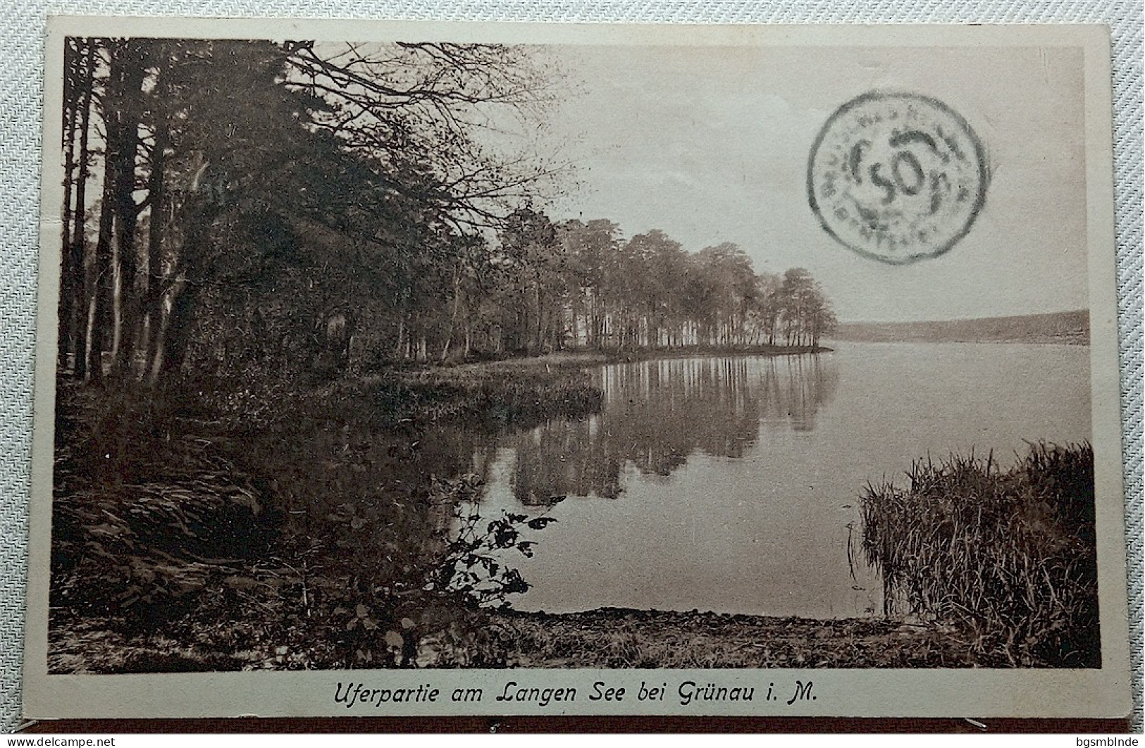 Alte Karte "BERLIN Grünau - Am Langen See" Gelaufen - Treptow