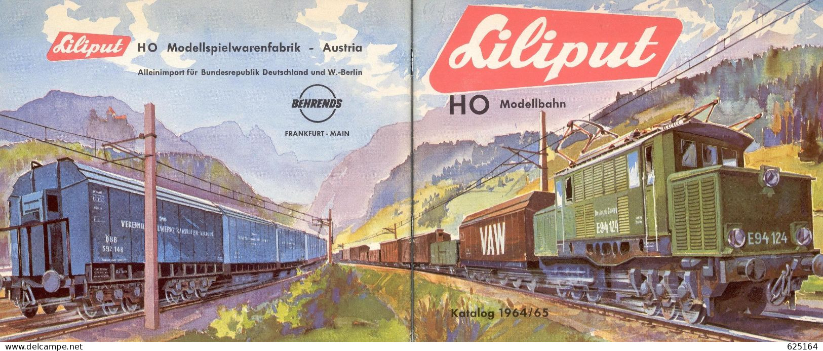 Catalogue LILIPUT 1964/65 Modellbahn HO 1/87 - Deutsch