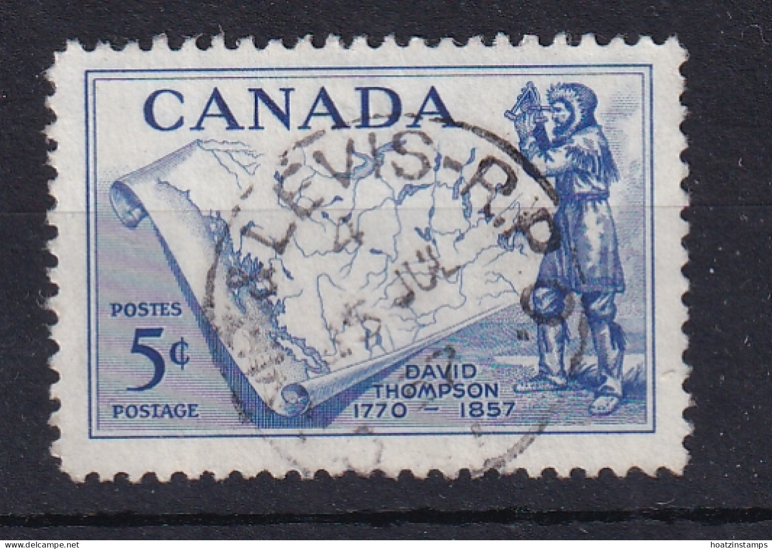 Canada: 1957   Death Centenary Of David Thompson    Used - Gebruikt