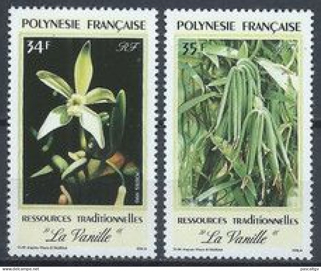 Polynésie Française - 1990 - Paire N° 350/351 ** - - Neufs