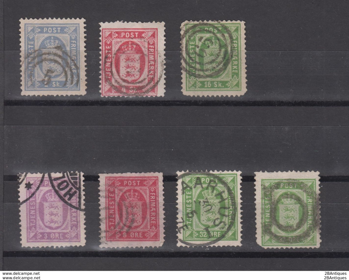 Denmark 1871-1875 - Official Stamps - Officials