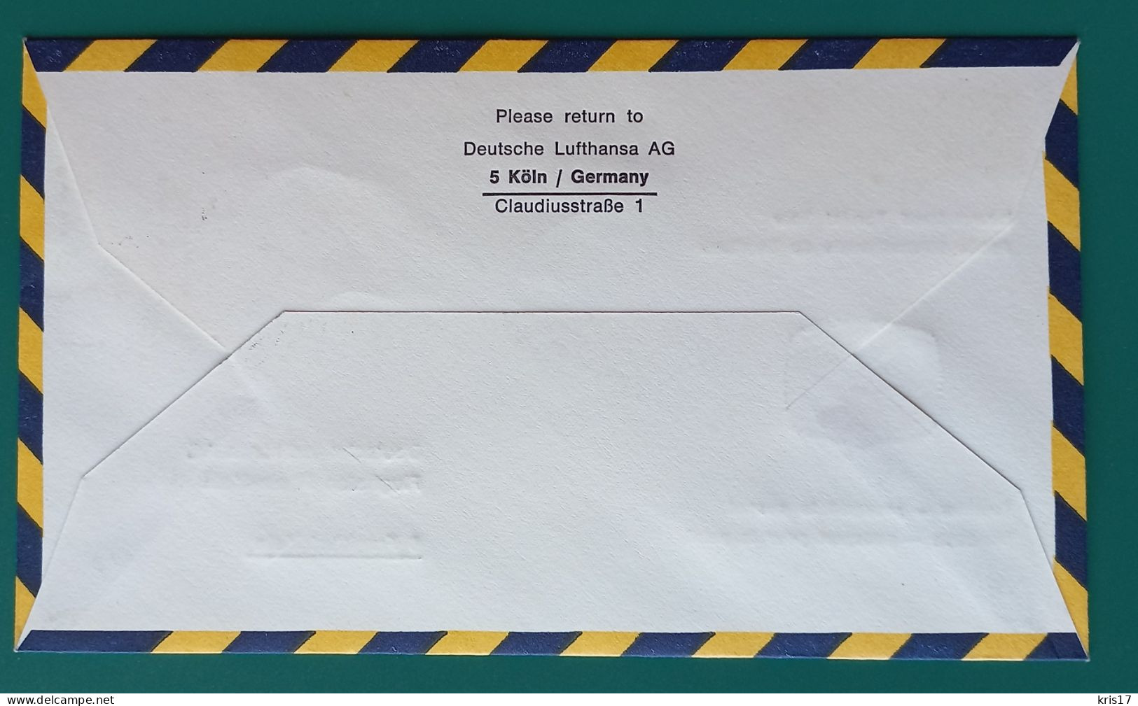 (ENV)(LUF2) 1967 Lettre Letter LUFTHANSA JOHANNESBURG FRANKFURT South Africa Germany - Gebraucht