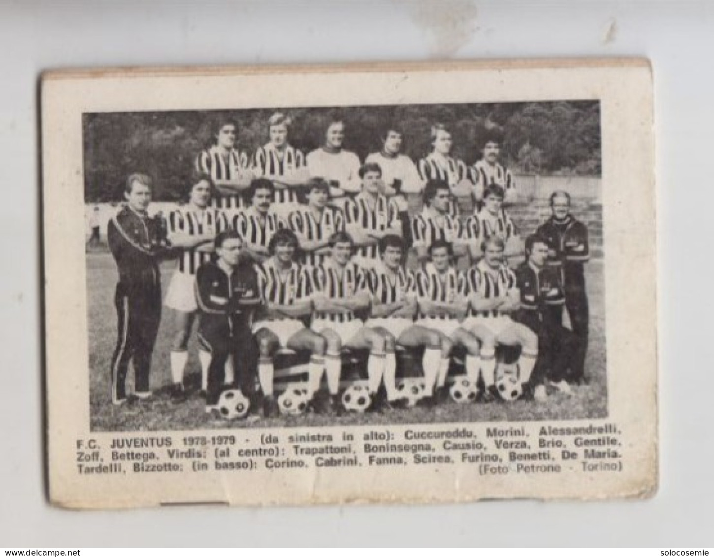 Juventus Club Torino , Calendario Calcio 1978/79- Soccer , Football, كرة القدم , 足球 , футбол - Eintrittskarten