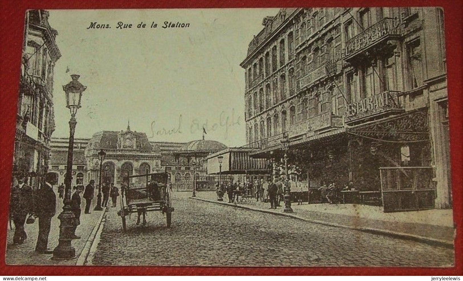 MONS  -     Rue  De La Station    -  1908 - Mons