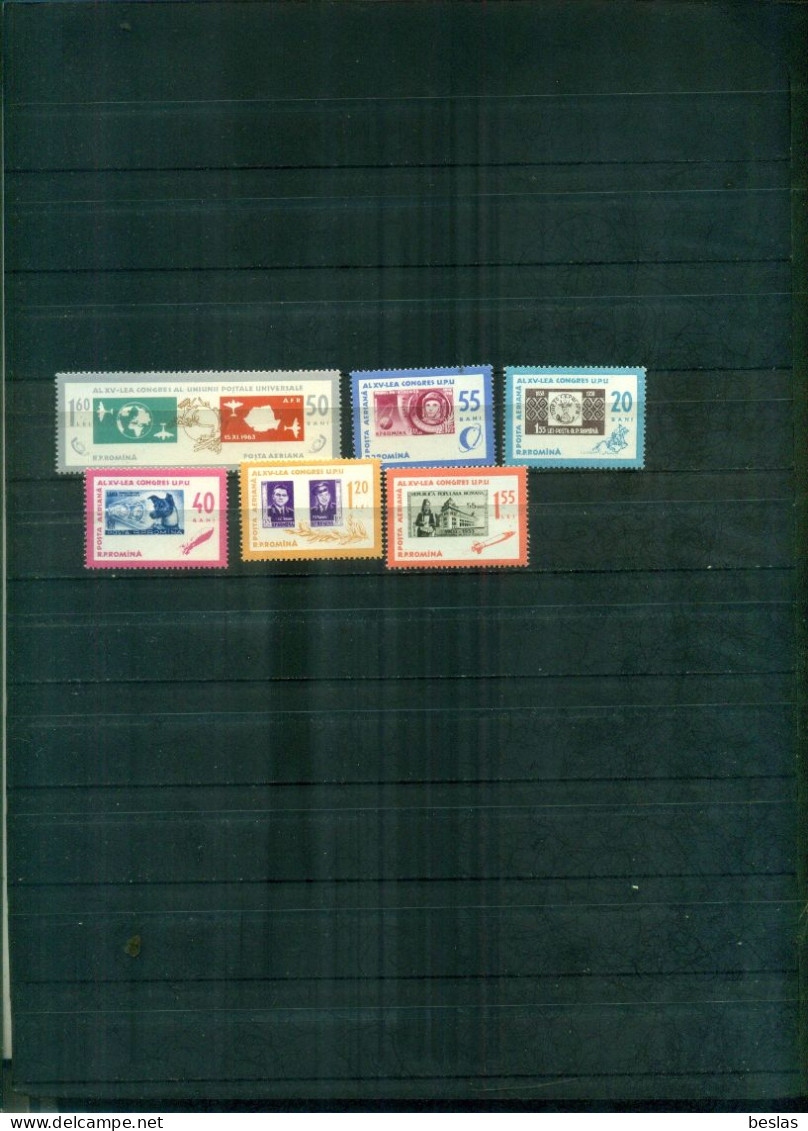 ROUMANIE CONGRES U.P.U. 6 VAL NEUFS A PARTIR DE 0.75 EUROS - Unused Stamps