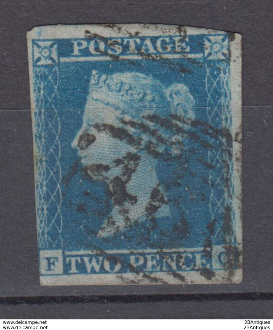 GREAT BRITAIN 1841 - 2d Blue With INVERTED WATERMARK (guaranteed) - Gebraucht