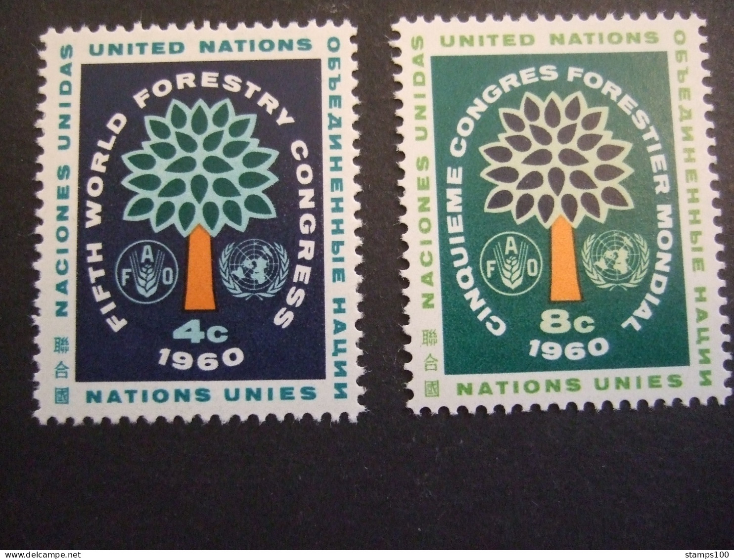 UNITED NATIONS N.Y. 78/79MNH**. (V05-TVN) - Unused Stamps