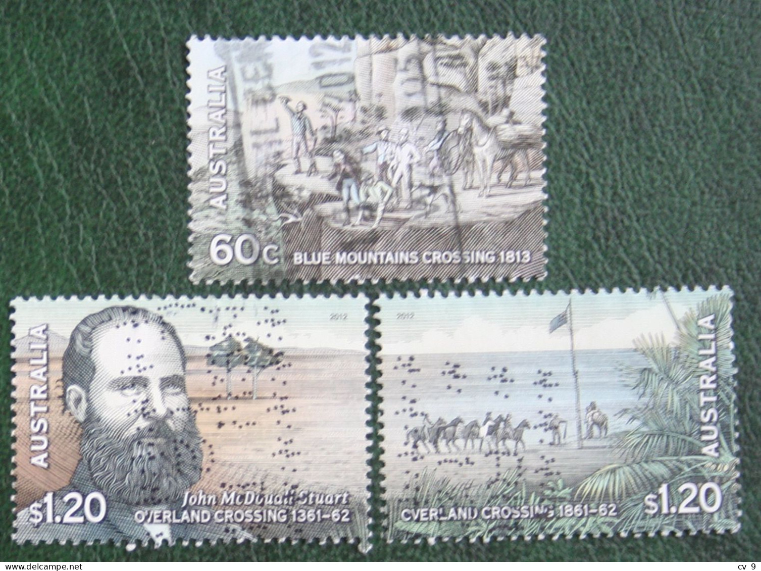 Explorers Of The Interior 2012 Mi 3765 3767-3768 Y&T - Used Gebruikt Oblitere Australia Australien Australie - Used Stamps