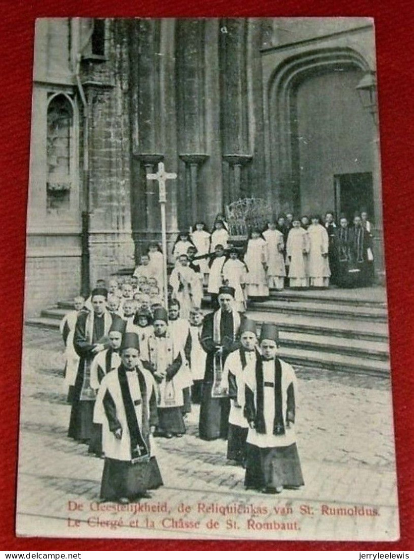 MECHELEN  -  MALINES   - De Geestelijkheid, De Reliquienkast Van St Rumoldus .-   1913   - - Malines