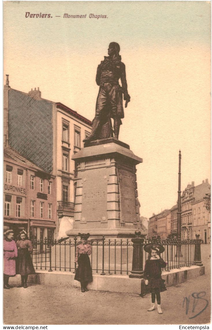 CPA Carte Postale  Belgique  Verviers Monument Chapuis 1909 VM70414 - Verviers