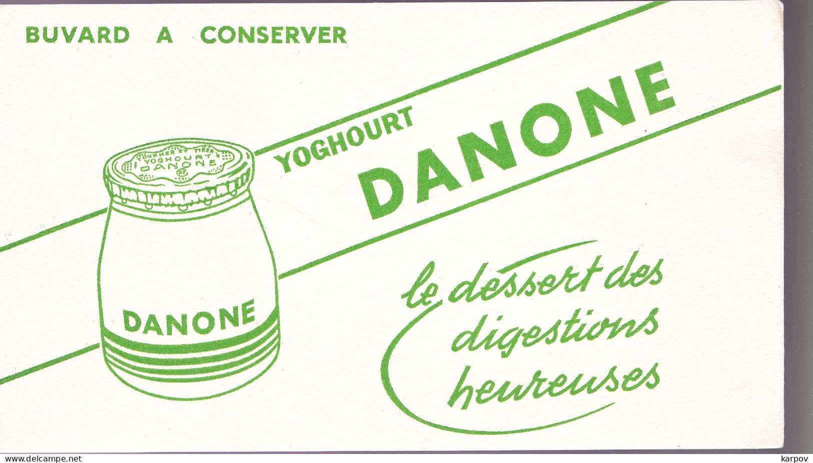 VIEUX PAPIERS - BUVARDS  - DANONE - Produits Laitiers