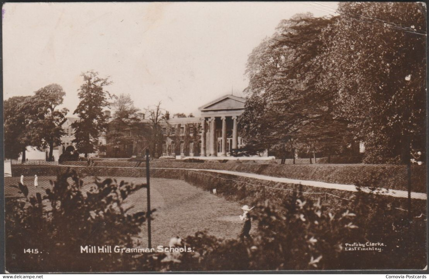 Mill Hill Grammar Schools, Middlesex, 1913 - Clarke RP Postcard - Middlesex