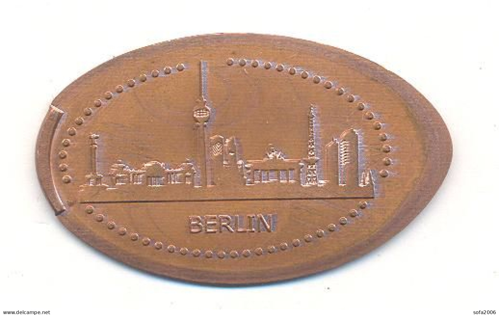 Souvenir Jeton Token Germany-Deutschland Berlin - Pièces écrasées (Elongated Coins)