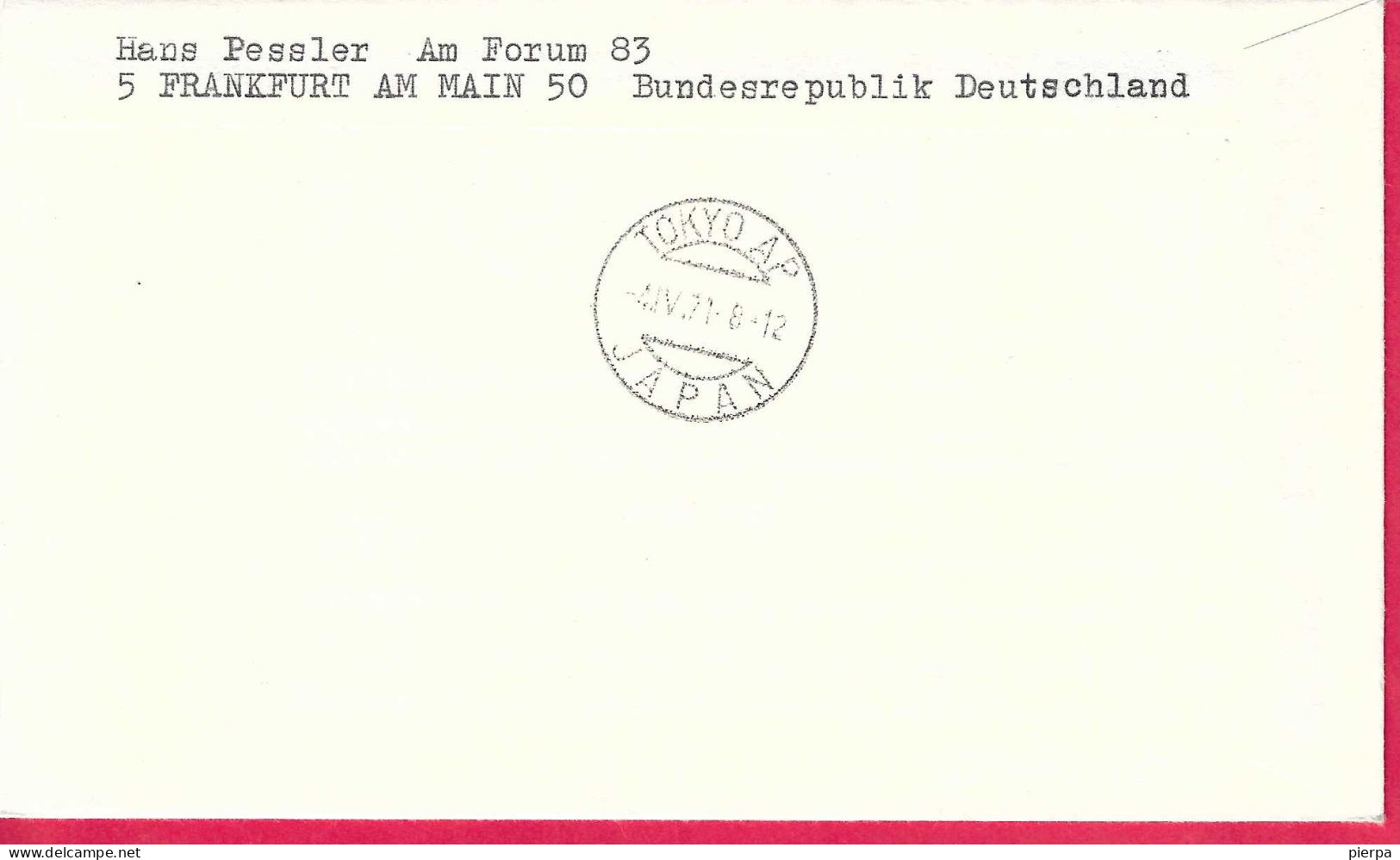 NORGE - FIRST FLIGHT SAS-TRANS-SIBERIAN-EXPRESS FROM OSLO TO TOKYO*3.4.1971* ON OFFICIAL COVER - Briefe U. Dokumente