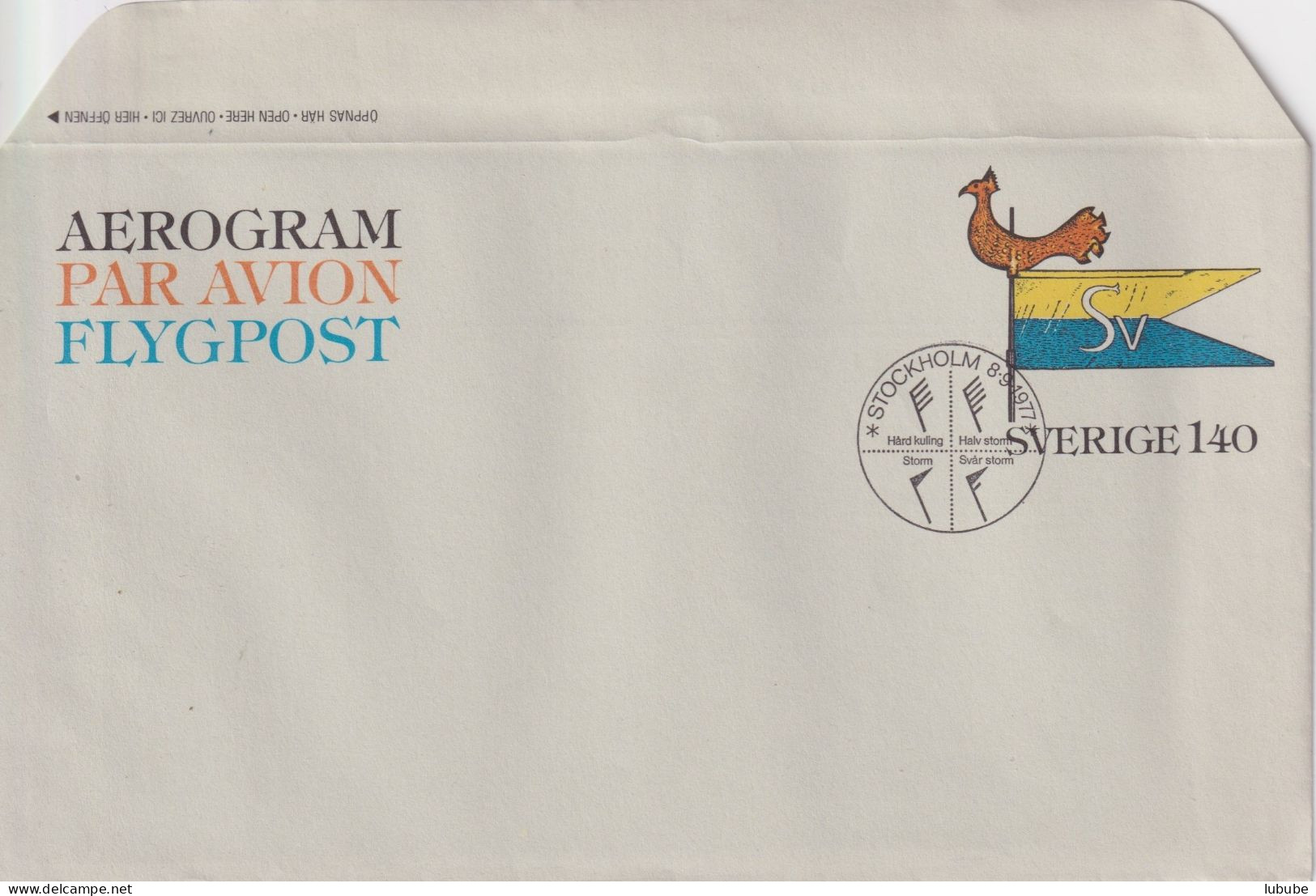 Aerogramme / Postbrev  (4 Stück)        1976 - 78 - Lettres & Documents