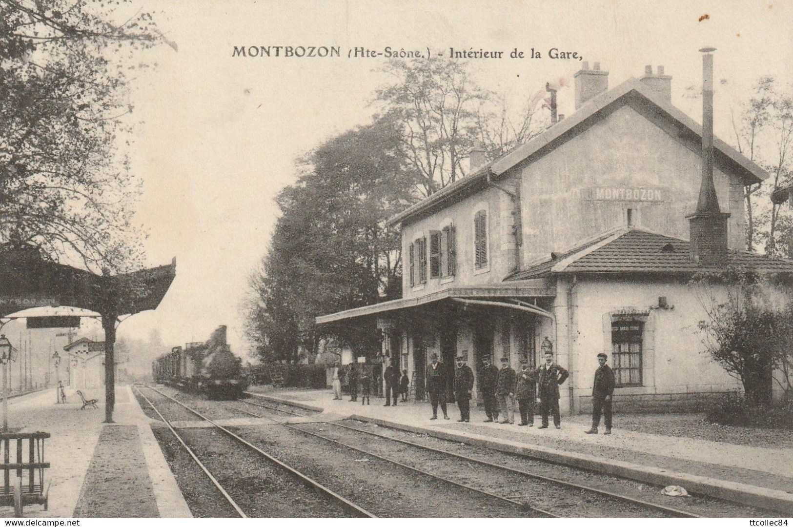 CPA-70-MONTBOZON-Intérieur De La Gare - Montbozon