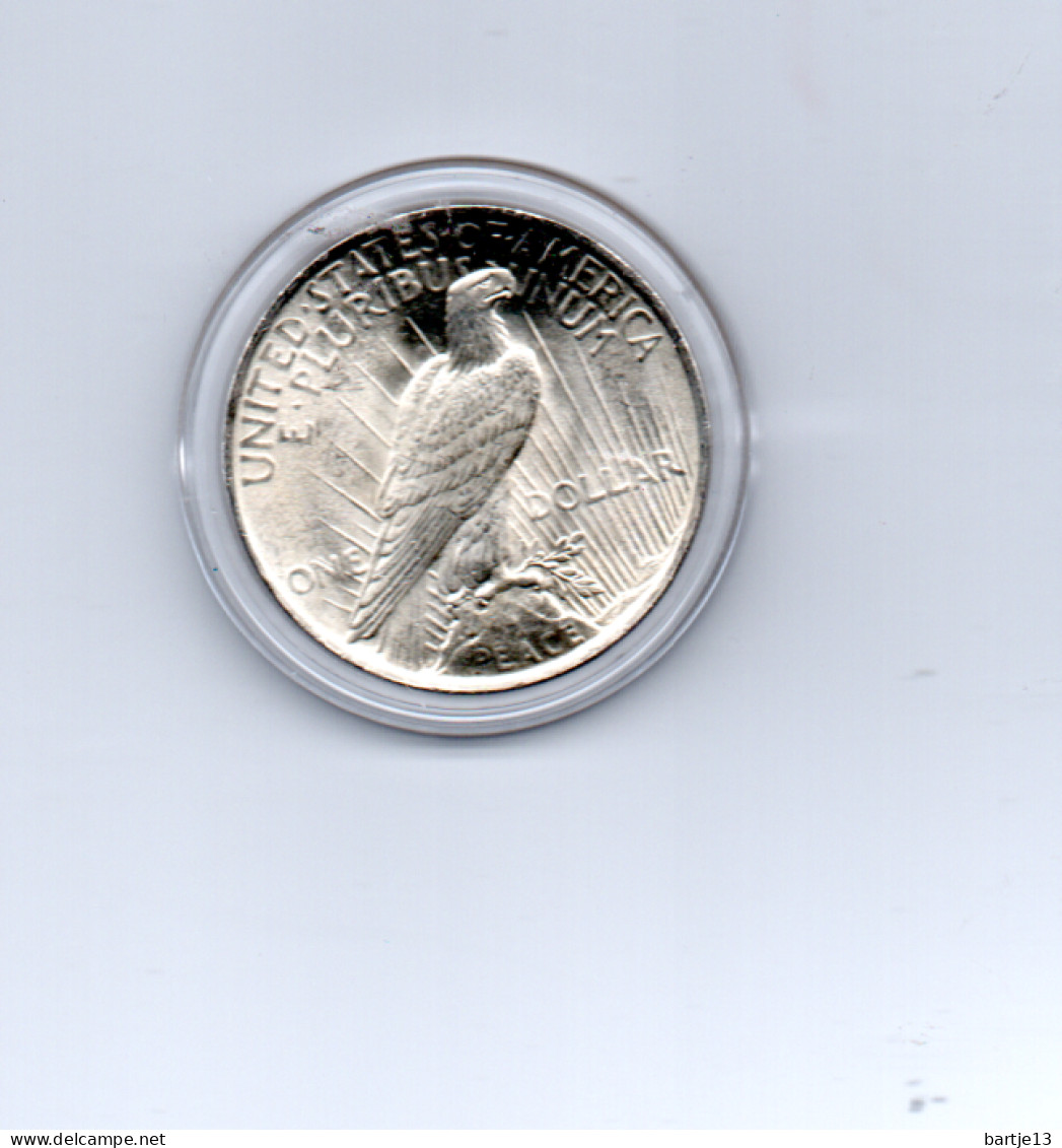 USA AMERIKA $ 1,--  PEACE DOLLAR 1923 KWALITEIT - 1921-1935: Peace