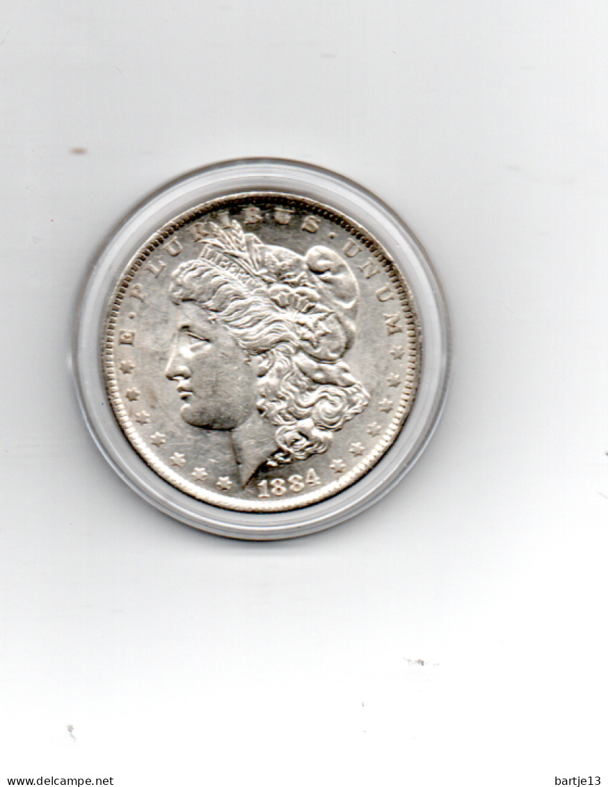 USA AMERIKA $ 1,--  MORGAN DOLLAR 1884 O KWALITEIT - 1878-1921: Morgan