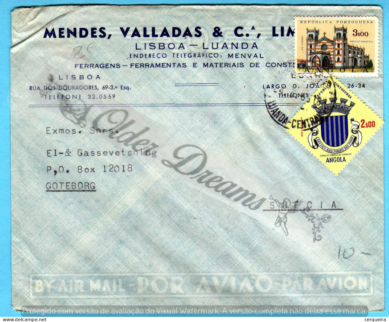 MENDES,VALADAS & Cª LIMITADA-LUANDA - Covers & Documents