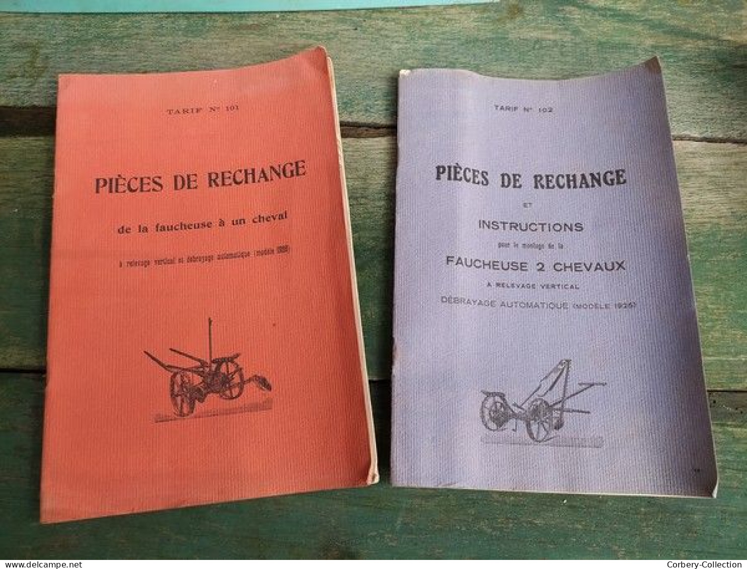 Catalogues Pièces De Rechange Faucheuse à Cheval 1925-1928 / Agriculture Agricole - Materiaal En Toebehoren