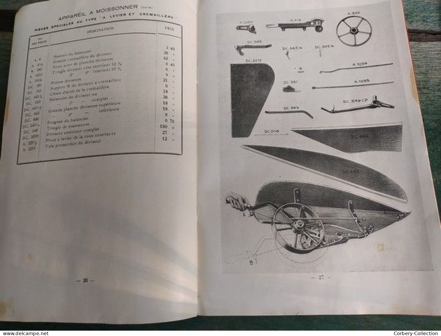 Catalogues Pièces de Rechange Faucheuse à Cheval 1925-1928 / Agriculture Agricole