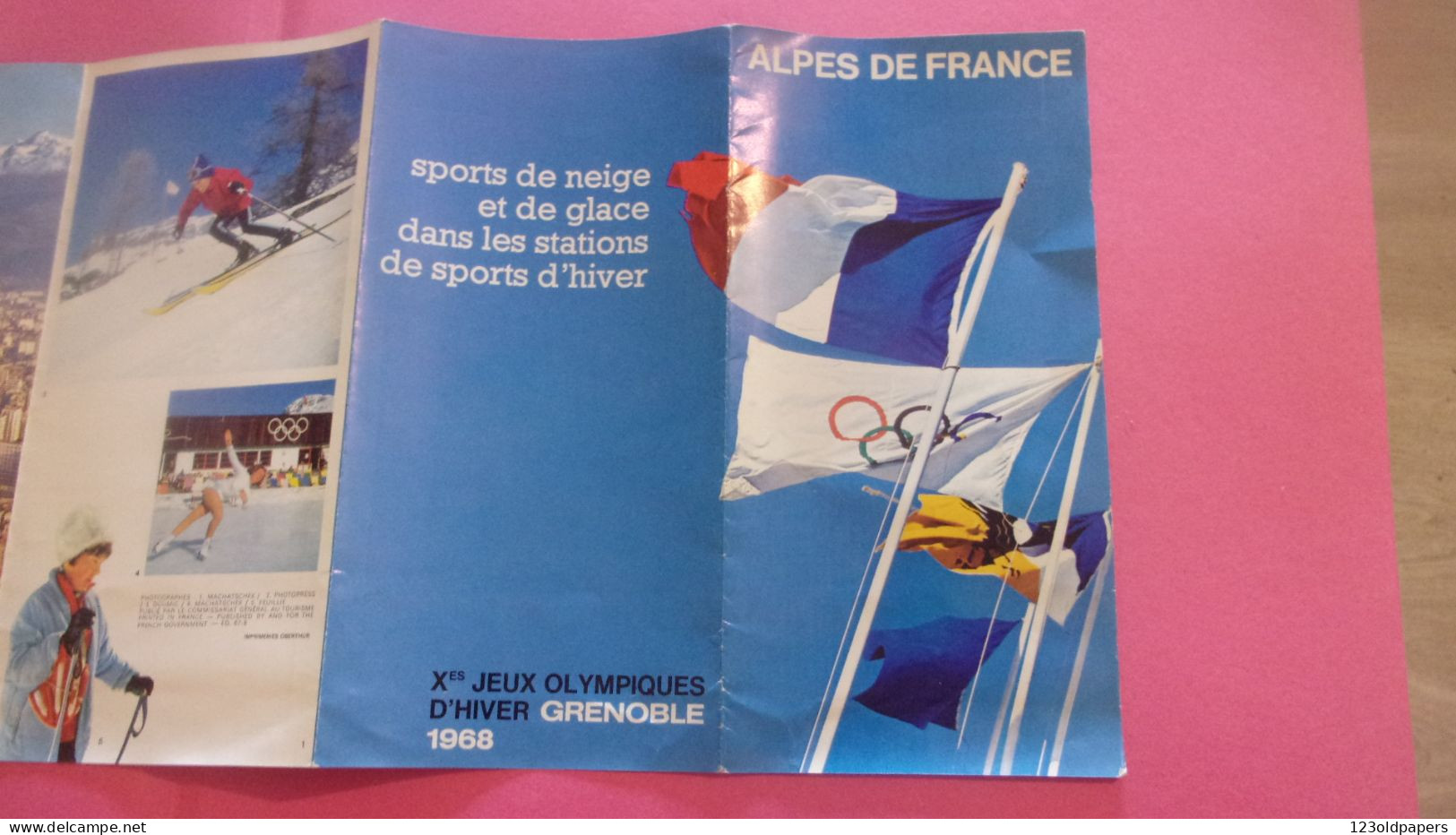 X° Jeux Olympiques D'hiver Grenoble 1968 Fascicule STATIONS ALPE D HUEZ AUTRANS CHAMROUSSE ST NIZIER VILLARD - Dépliants Touristiques