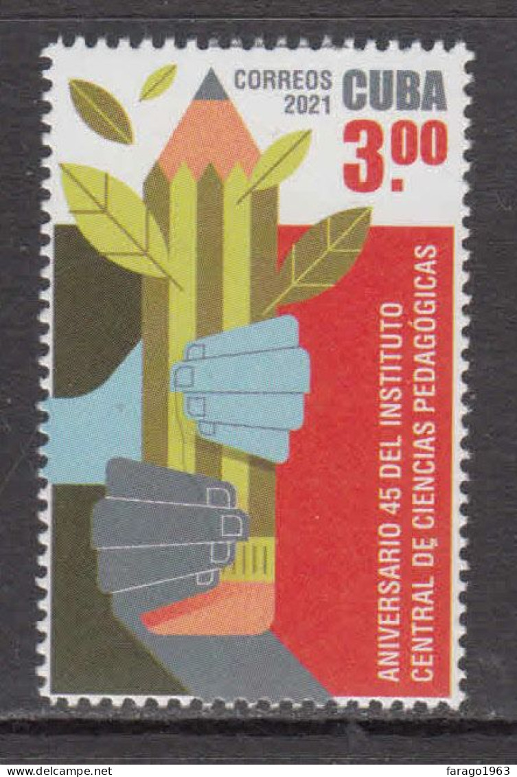 2021 Cuba Pedagological Institute Education Pencils  Complete Set Of 1 MNH - Unused Stamps