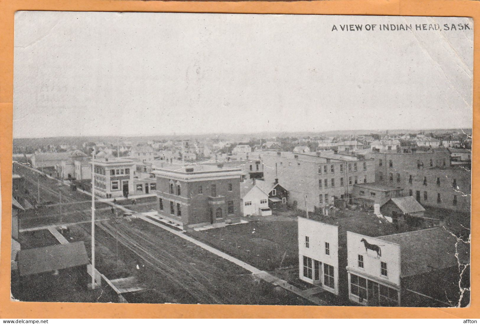 Indian Head Saskatchewan Canada Old Postcard - Altri & Non Classificati