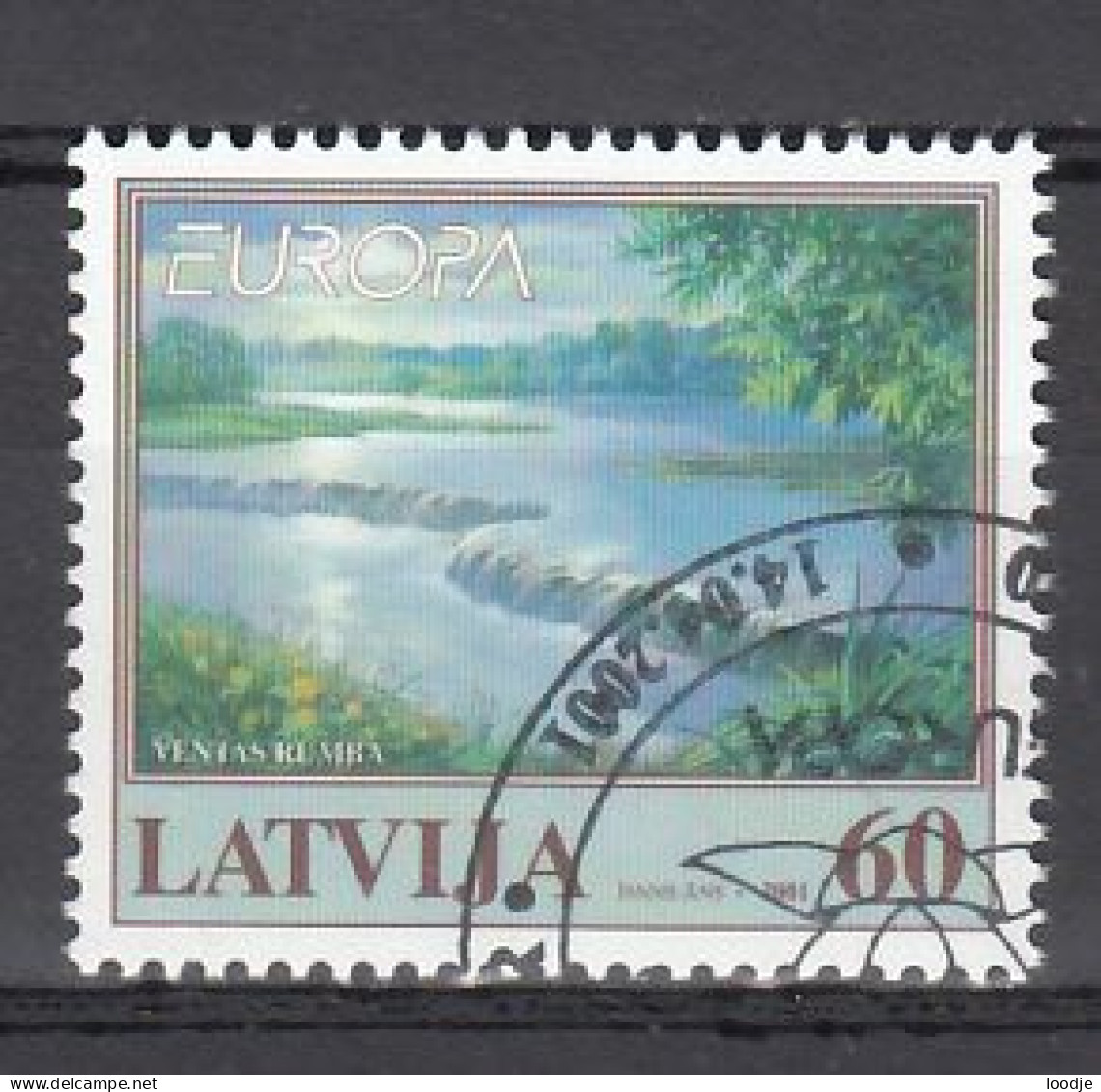 Letland Europa Cept 2001 Gestempeld - 2001