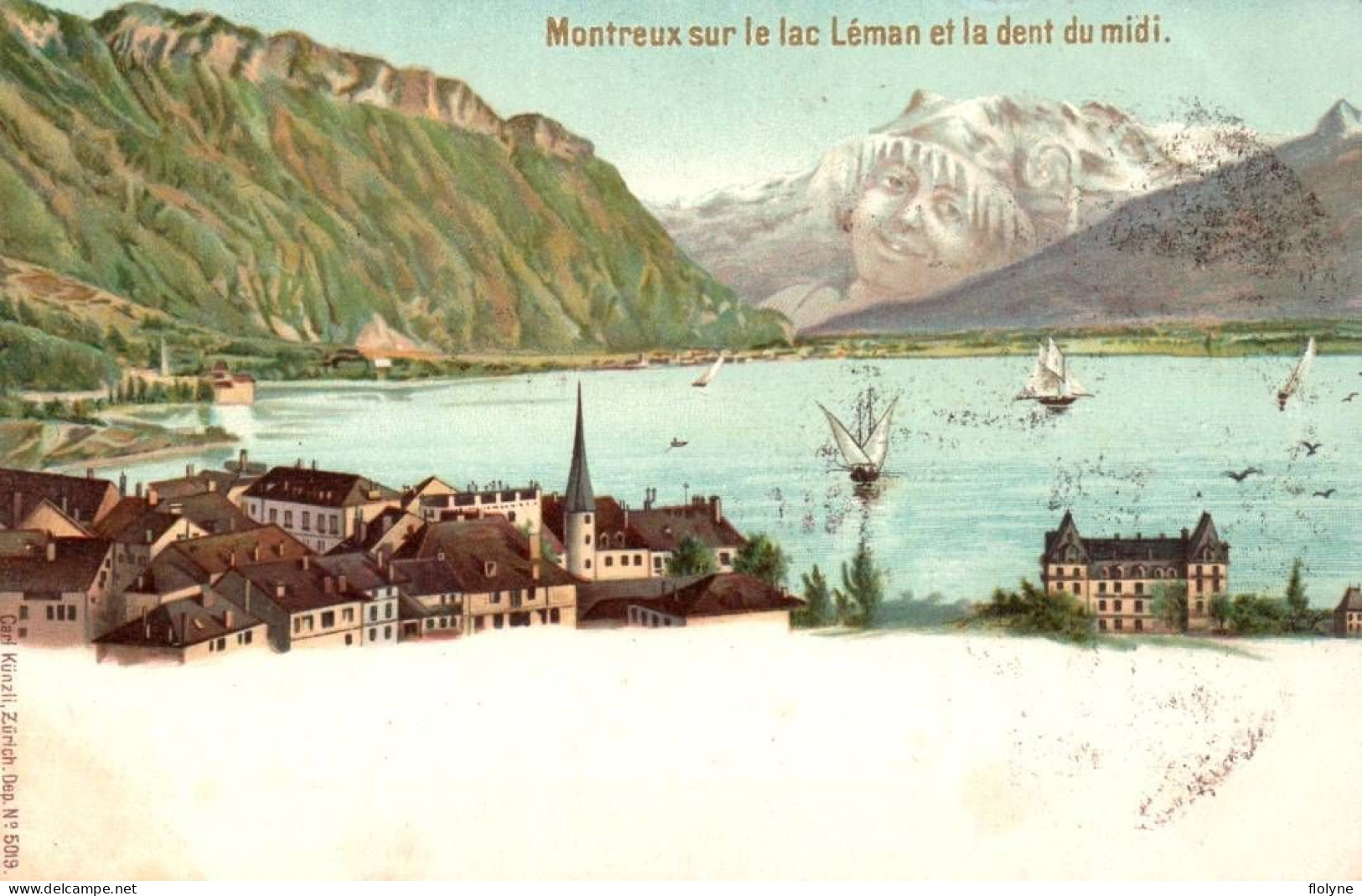 Montreux - Sur Le Lac Léman Et La Dent Du Midi - Surréalisme - Suisse Switzerland - Montreux