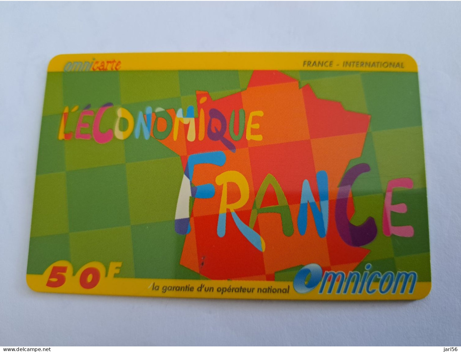 FRANCE/FRANKRIJK  / 50  U  / OMNICOM/ LECONOMIQUE FRANCE // PREPAID  USED    ** 14673** - Nachladekarten (Handy/SIM)