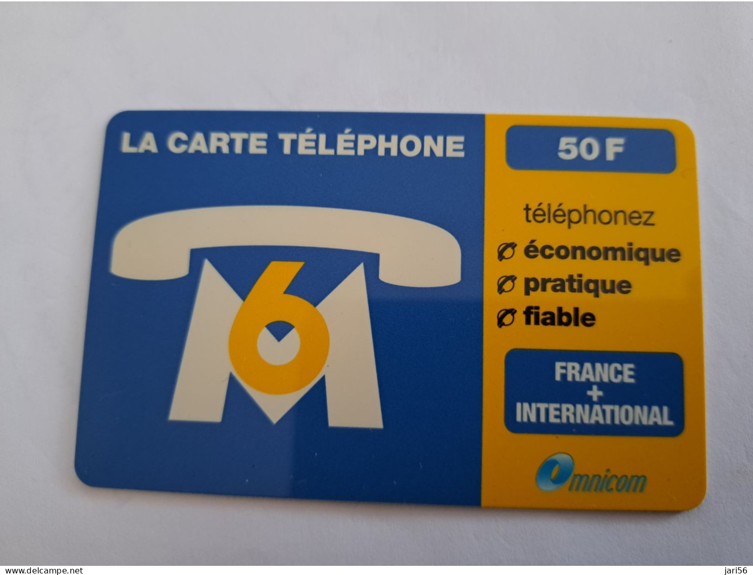 FRANCE/FRANKRIJK  / 50 UNITS / OMNICOM/ CARTE TELEPHONE  / PREPAID  USED    ** 14679** - Nachladekarten (Handy/SIM)