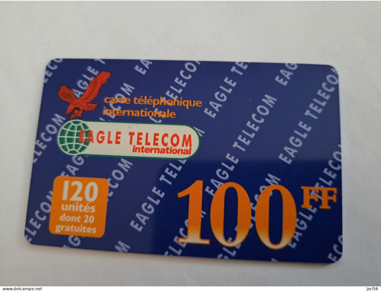 FRANCE/FRANKRIJK  / 100U/ EAGLE TELECOM / BIRD EAGLE    / PREPAID  USED    ** 14682** - Nachladekarten (Handy/SIM)