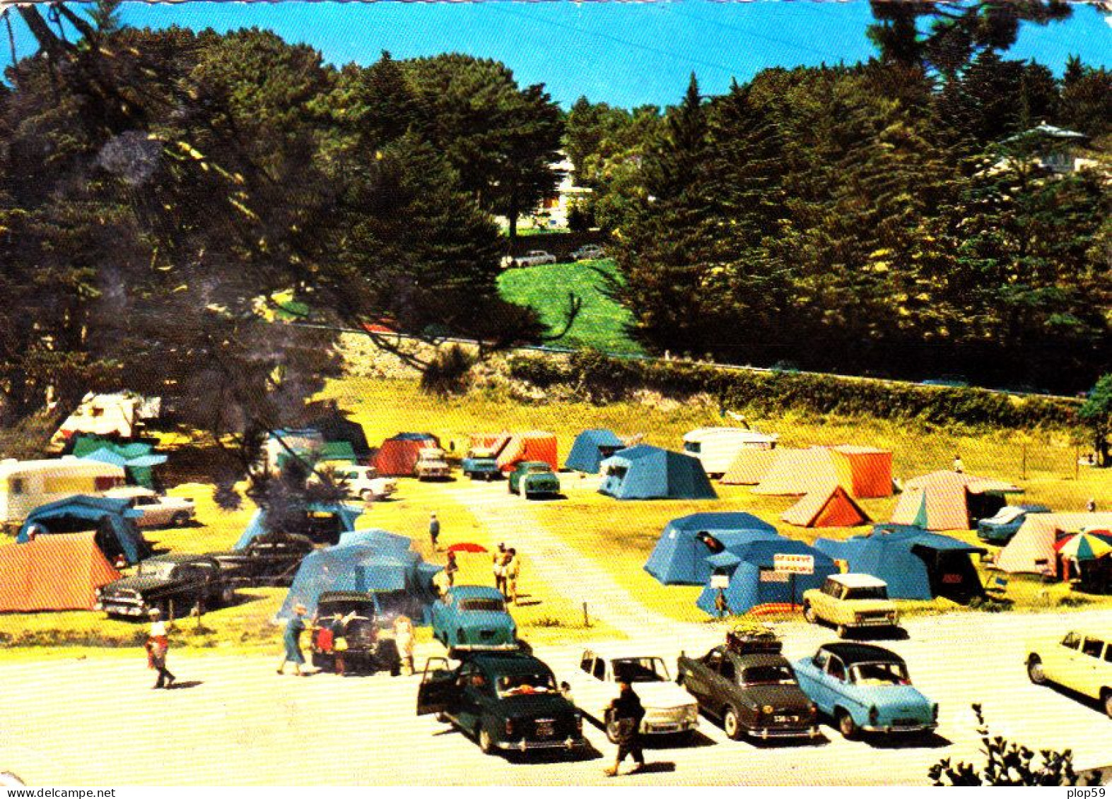 Cpa 2 Scans   KERFANY MOELAN LE CAMPING MUNICIPAL VIEILLE DAUPHINES - Moëlan-sur-Mer