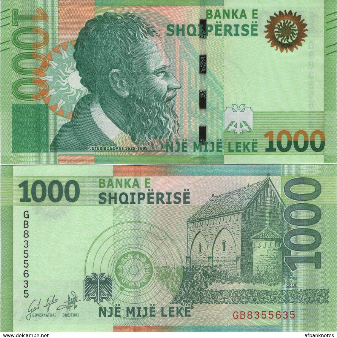 ALBANIA       1000 Leke       P-W78        2019 (2021)        UNC - Albanië