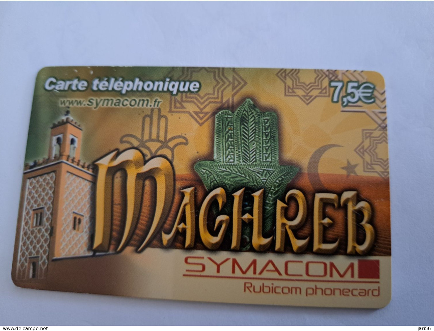 FRANCE/FRANKRIJK  / € 7,5/ SYMACOM  / MAGRHREB/ SYMBOLS       / PREPAID  USED    ** 14688** - Prepaid: Mobicartes