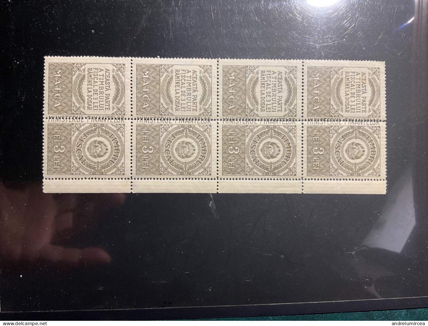 Timbre Fiscale 3 X 3 Lei - Revenue Stamps