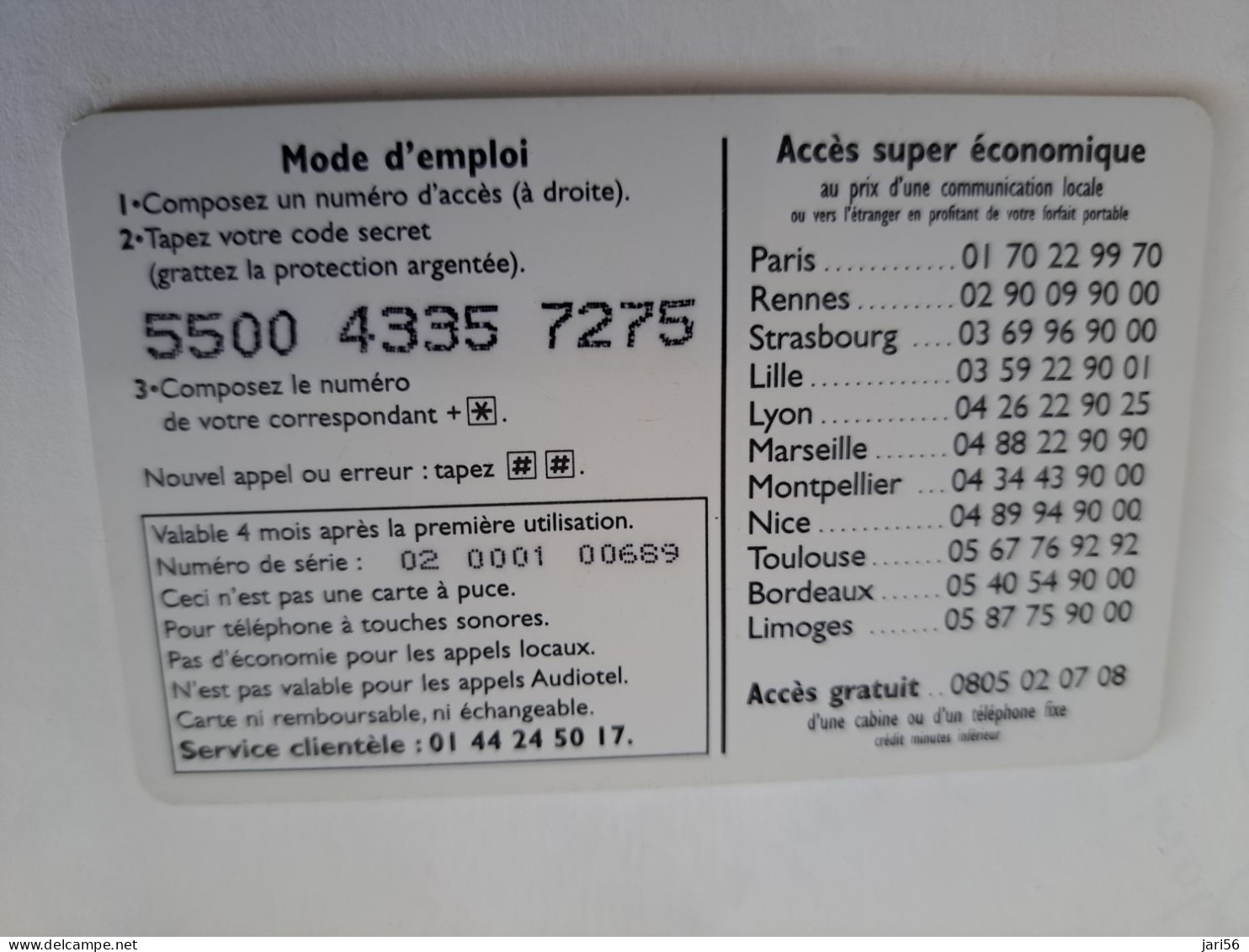 FRANCE/FRANKRIJK  / € 8,00 / TELEX PRESS /  STONEHENGE         / PREPAID  USED    ** 14697** - Mobicartes: Móviles/SIM)