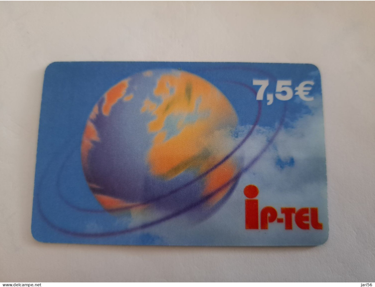 FRANCE/FRANKRIJK  / € 7,5/ EARTH GLOBE / IP-TEL        / PREPAID  USED    ** 14698** - Voorafbetaalde Kaarten: Gsm