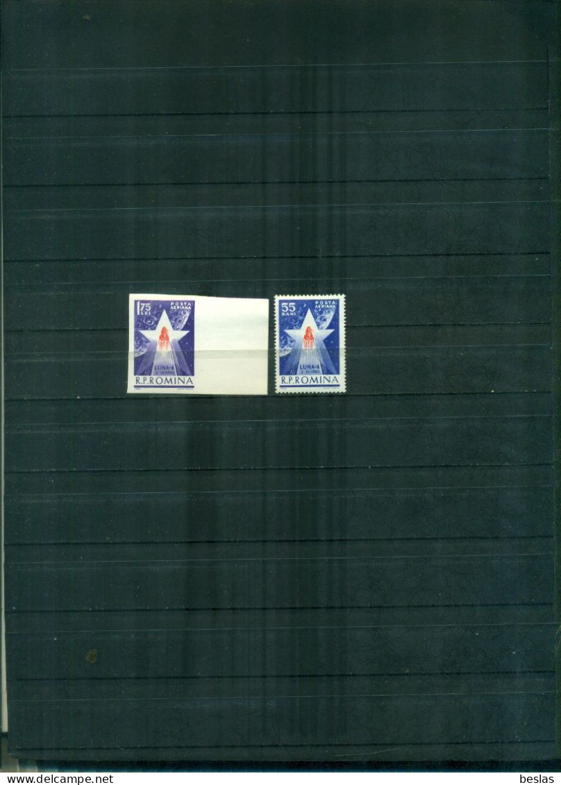 ROUMANIE LUNA 4 2 VAL NEUFS A PARTIR DE 0.60 EUROS - Unused Stamps