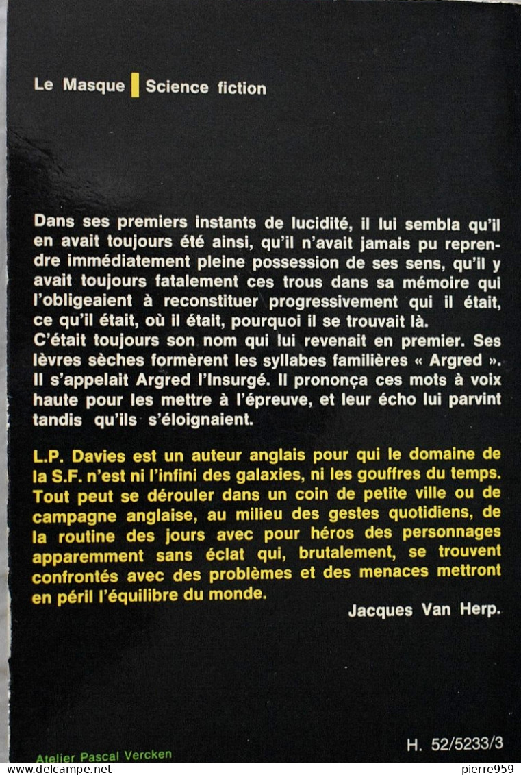 Les Cavernes De L'Id - Leslie Purnell Davies - Le Masque SF