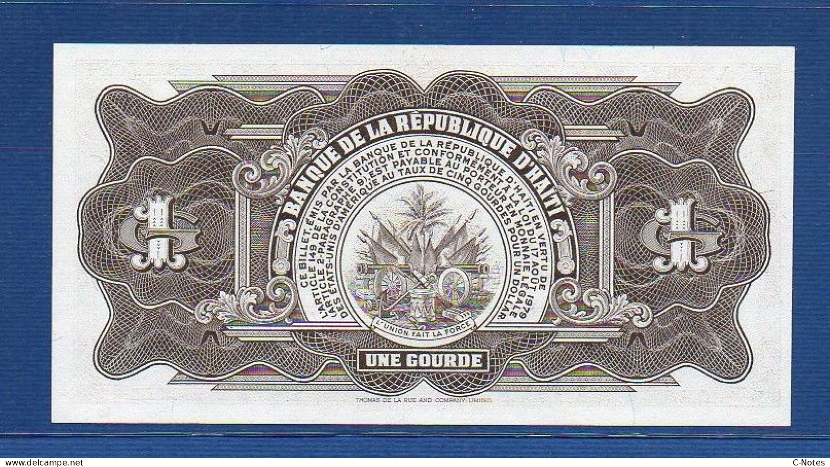 HAITI - P.239 – 1 Gourde ND (1984 -1985) UNC, S/n CK878759 - Haiti