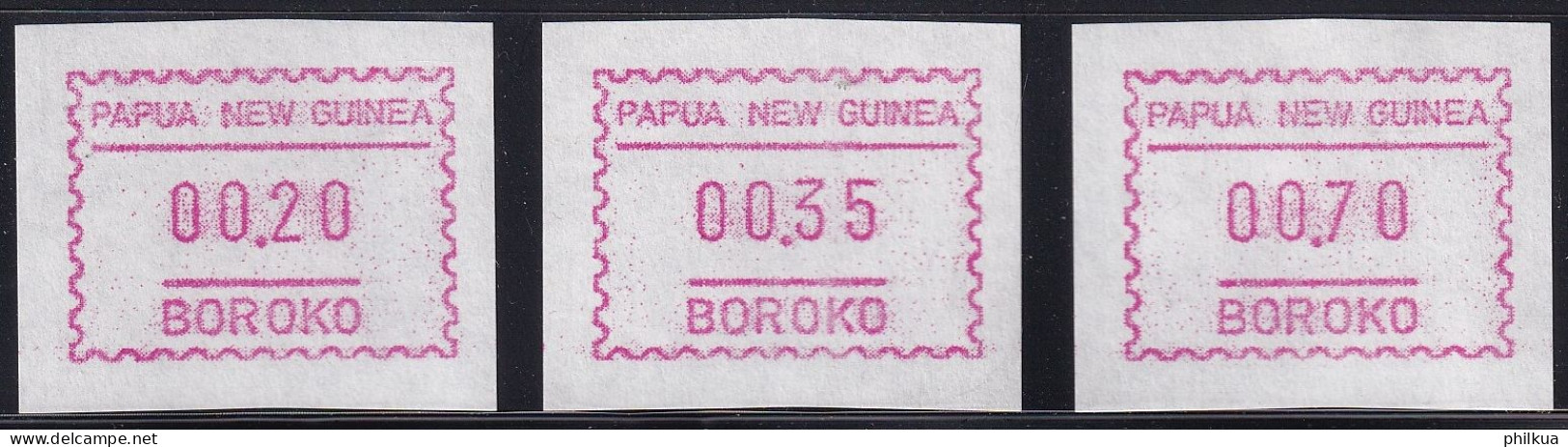 MiNr. 1 Papua-Neuguinea, Automatenmarken 1990, 7. März. Freimarke. Typendruck über Farbband - Postfrisch/**/MNH - Papua New Guinea