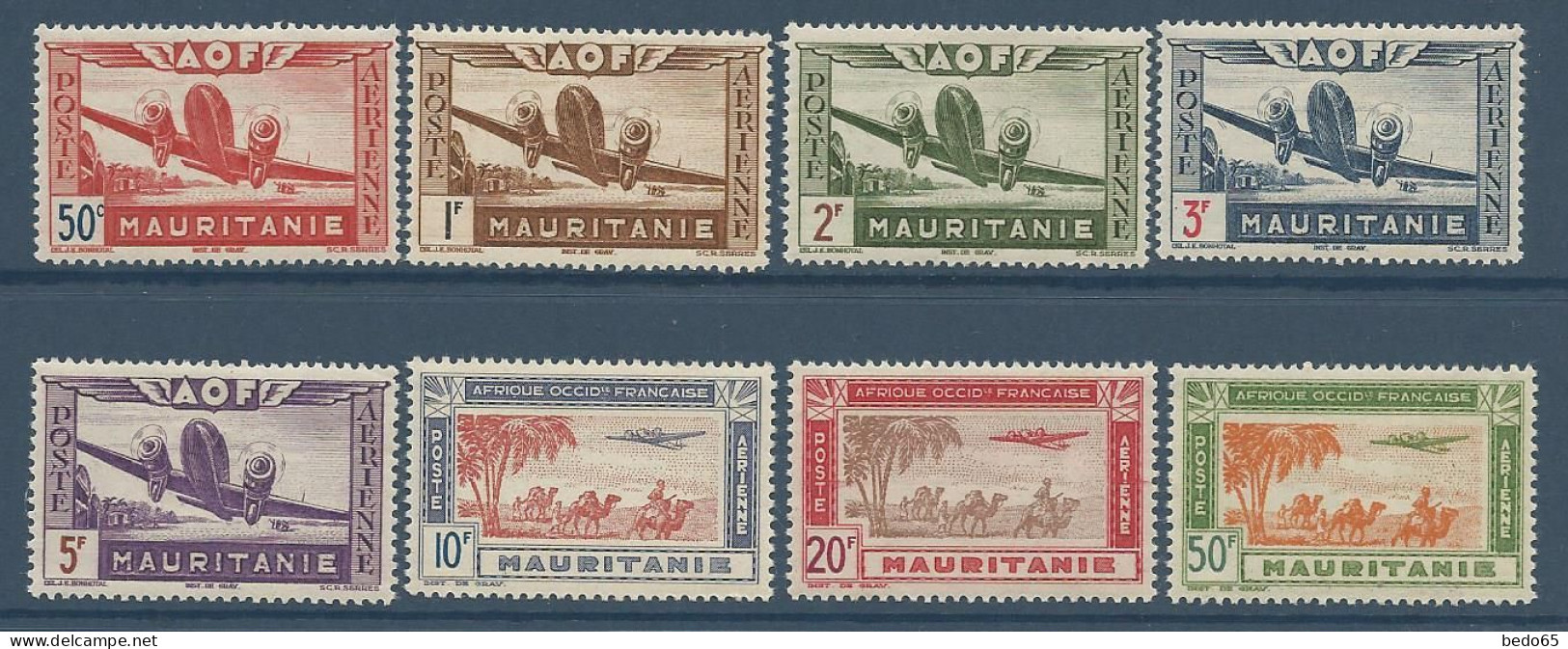 MAURITANIE PA N° 10 à 17 NEUF*  CHARNIERE  Hinge  / MH - Andere & Zonder Classificatie