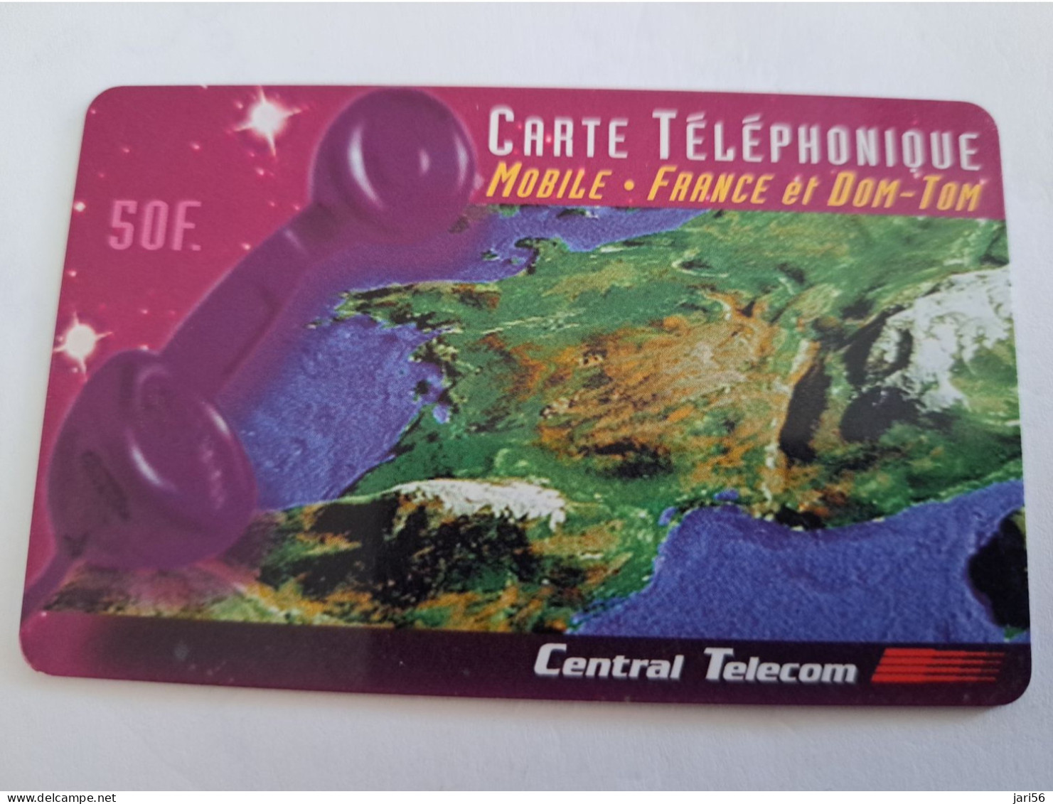 FRANCE/FRANKRIJK  / 50 UNITS  / CENTRAL TELECOM SATTELITE IMAGE     / PREPAID  USED    ** 14710** - Prepaid: Mobicartes